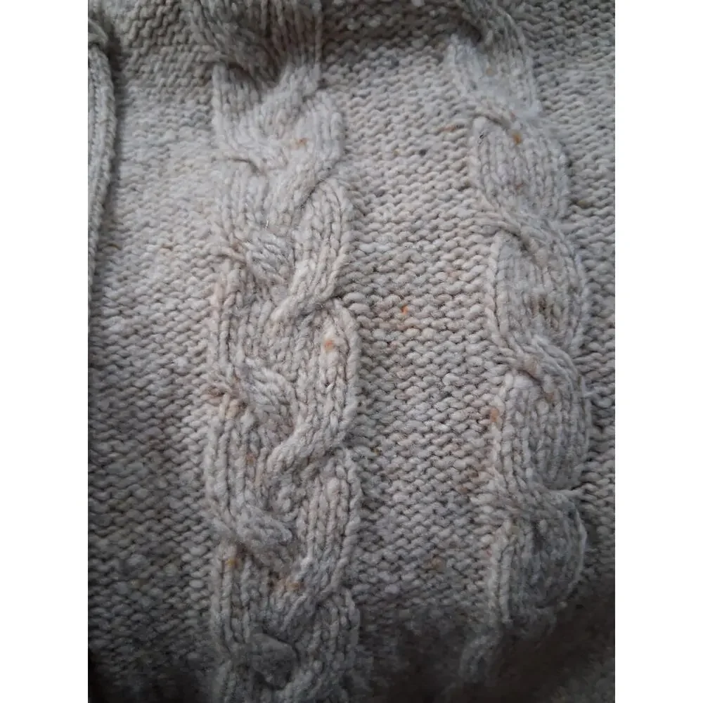 Margaret OLeary Quiet Luxury Womens Small Wool Cashmere‎ Cable Knit Prep Sweater